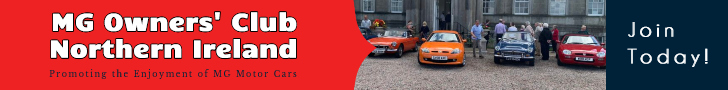 MG Owners' Club Northern Ireland New Member Banner May 2022
